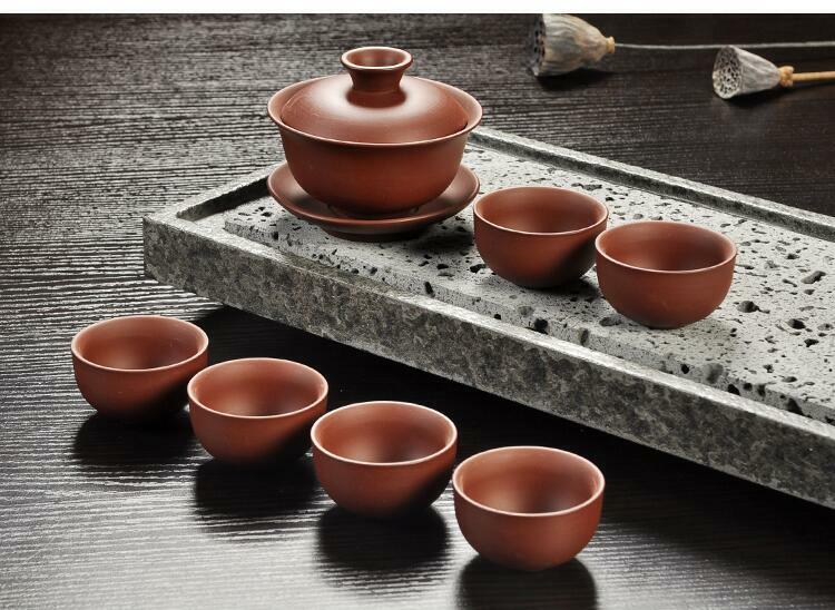 Handmade Drinkware Purple Sand Teapot Tea Set Ceramic Teapot Cup China Kung Fu