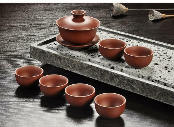 Handmade Drinkware Purple Sand Teapot Tea Set Ceramic Teapot Cup China Kung Fu