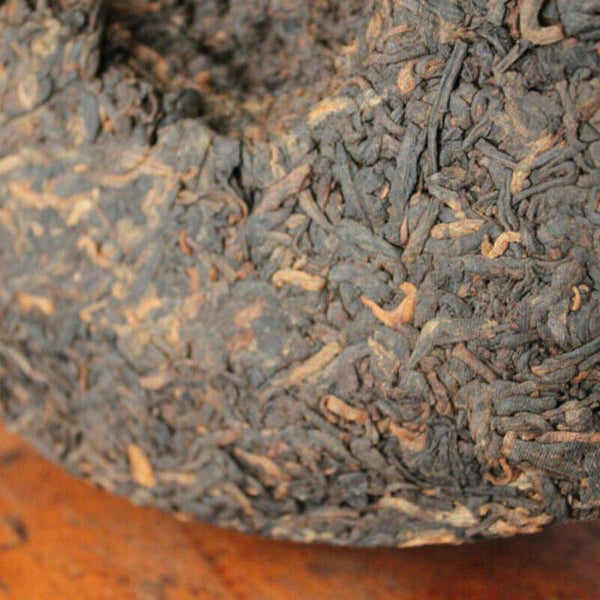 HelloYoung 357g Yunnan Pu-Erh Ripe Tea Cake  Healthy Premium Old Pu'er Tea Black Tea