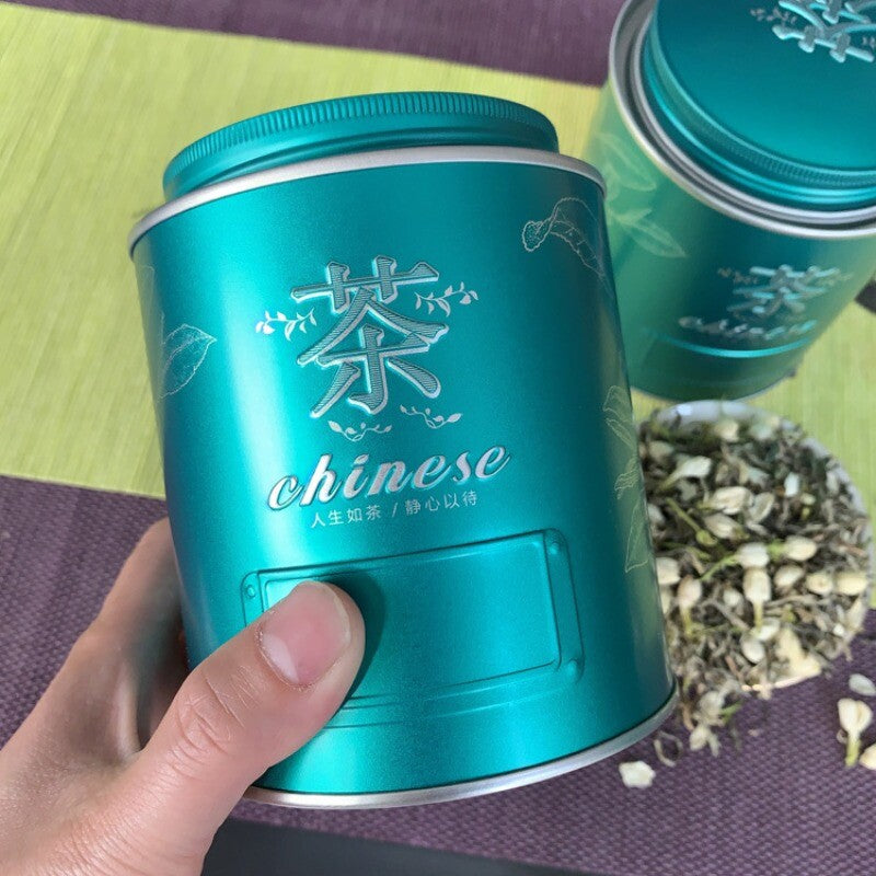 New Tea Jasmine Tea Bulk Tea Strong Aroma Piu Xue Jasmine Green Tea Tin 500g Main image