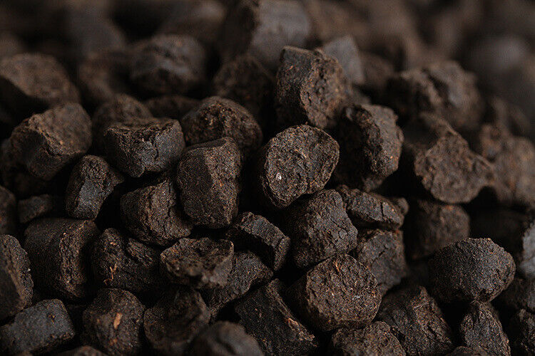 HelloYoung 500g Yunnan Pu'er Ripe Tea 09 Menghai Nuoxiang Tea Fossil New C1 Crushed Silver