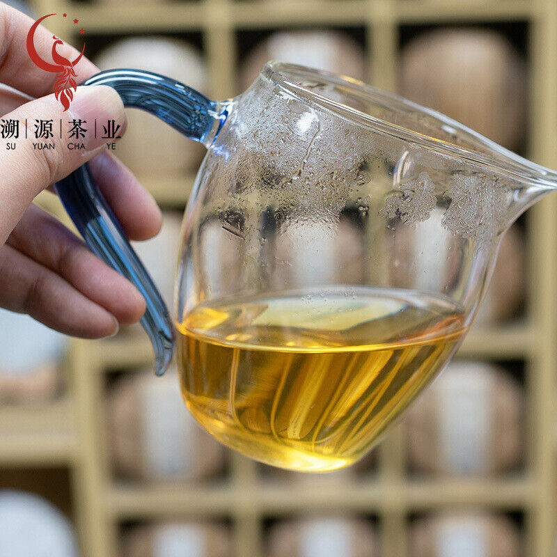 HelloYoung 357g Yiwu Heirloom Green Seal Pu'er Raw Tea Cake Yunnan Ancient Tree Cake Tea