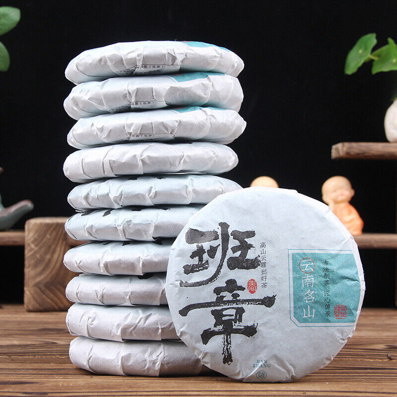 Old Ban Zhang Ancient Tree Green Tea Pu-erh Raw Tea Menghai Seven-Disc Cake Secondary image