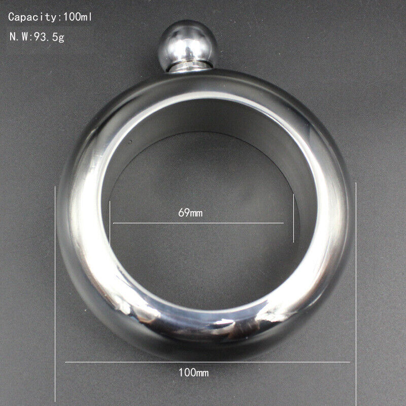 Wine Bottle Alcohol Drinkware Bangle Bracelet Hip Flask Portable Whiskey Vodka