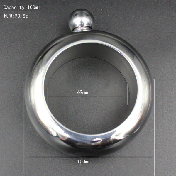 Wine Bottle Alcohol Drinkware Bangle Bracelet Hip Flask Portable Whiskey Vodka