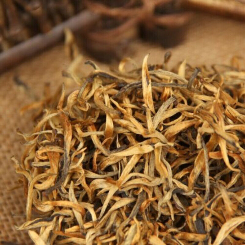 HelloYoung Dianhong Gold Bud Red Rhyme Dian Hong Natural Tea Jin Ya Chinese Black Tea 70g