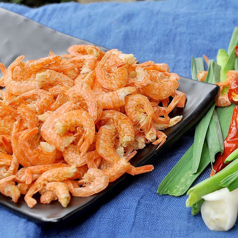 River Shrimp Dried Shrimp Tails Hunan Specialty Headless and Salt-Free 250g