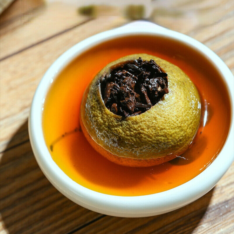 HelloYoung Chinese Puerh High Quality Cooked Tea Black Tea Tangerine Peel Pu-Erh Tea 500g