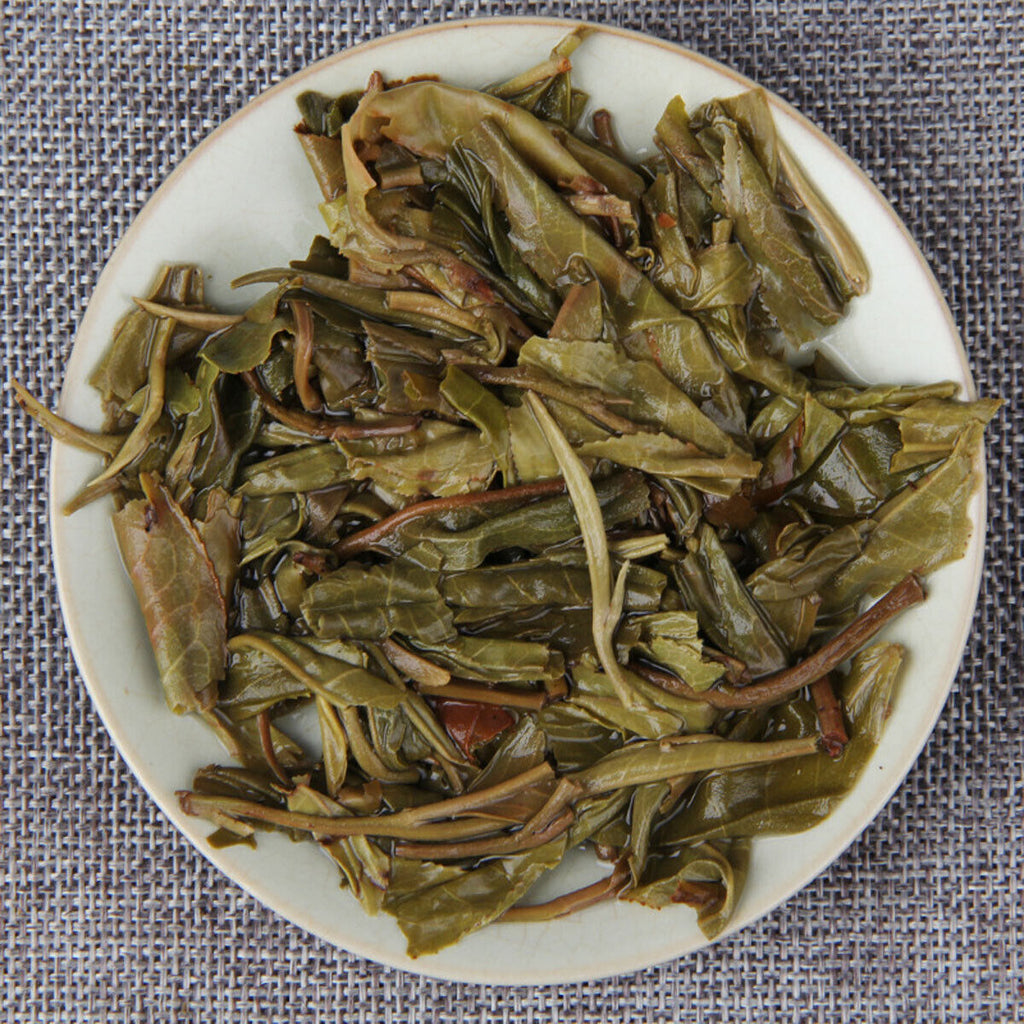 HelloYoung BanZhang Collectibles Sheng Puer Tea Premium Cha Hand-made Pu-erh Tea Cake 357g