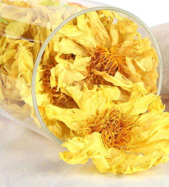 Natural New Bright Yellow Dried Lotus Flower Lotus Flowers Blooming Tea 500g Secondary image