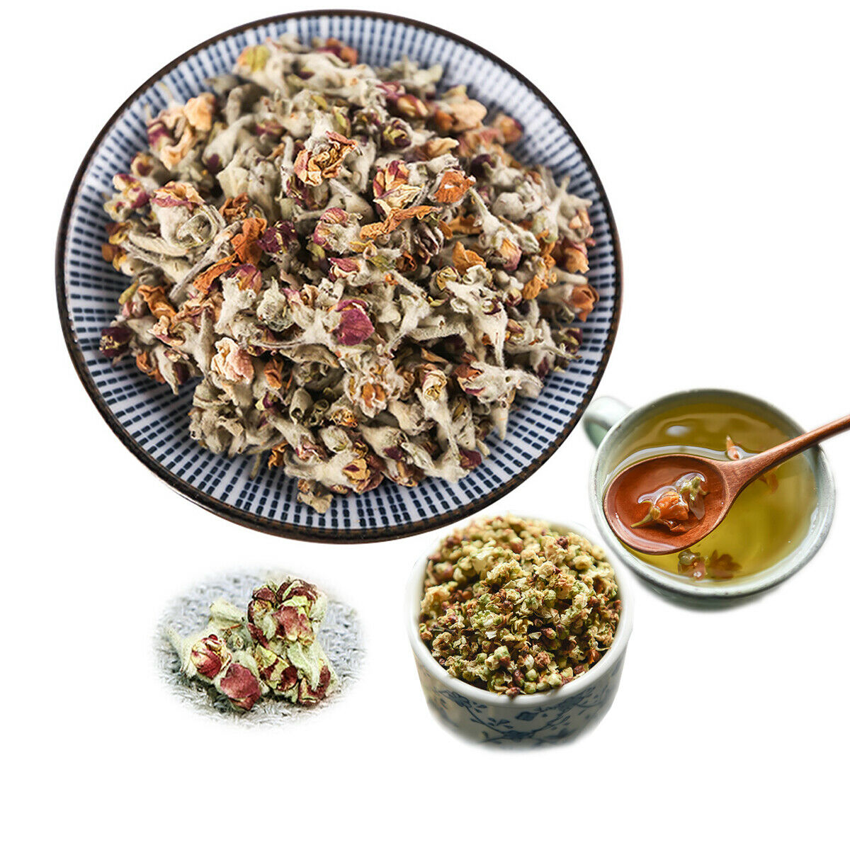 HelloYoung Apple Flower with Rose Tea Chinese New Flower Tea Chinese Specialty Herbal Tea Main image