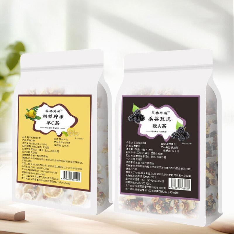 Natural Jujube, Mulberry, Rose, Green and Orange Fig Tea Sealed Packaging