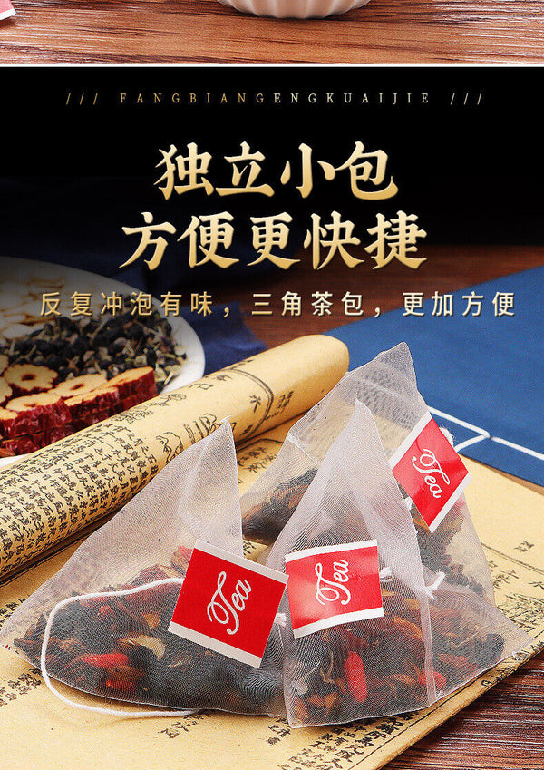 Men's Health Tea Ginseng Mulberry Wolfberry Red Dates Barley Combination Tea