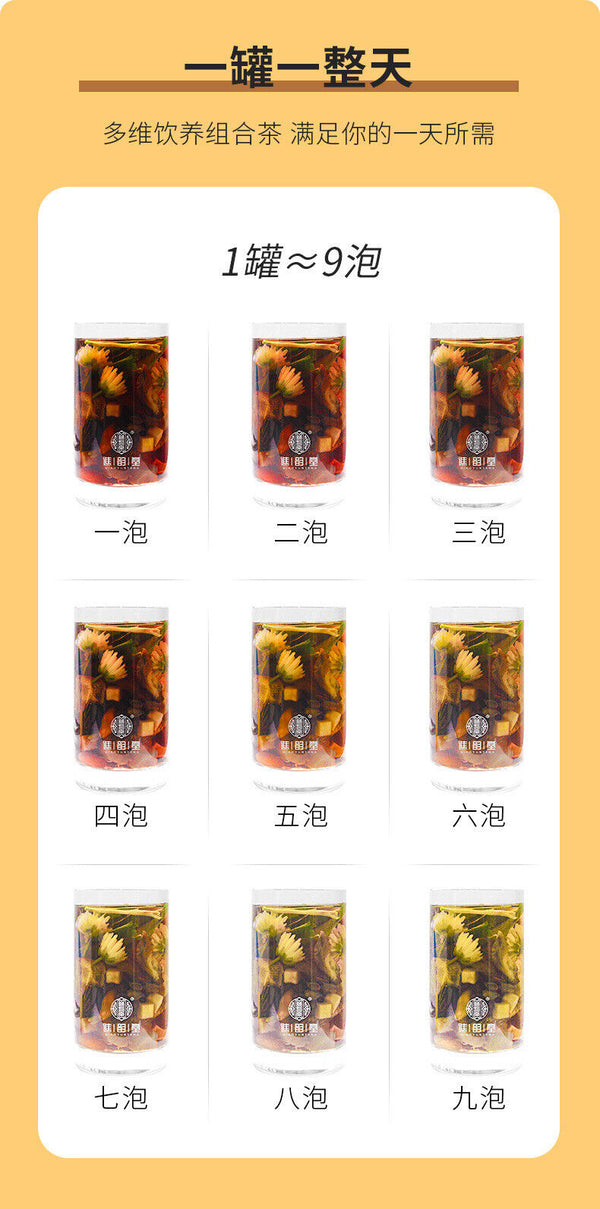 HelloYoung 30 cans of chrysanthemum goji berry cassia seed camellia honeysuckle health tea