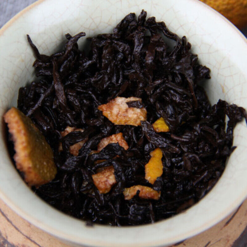 HelloYoung Natural Tangerine Peel Pu'er Tea Big Red Mandarin Pu-Erh Menghai Black Tea 500g