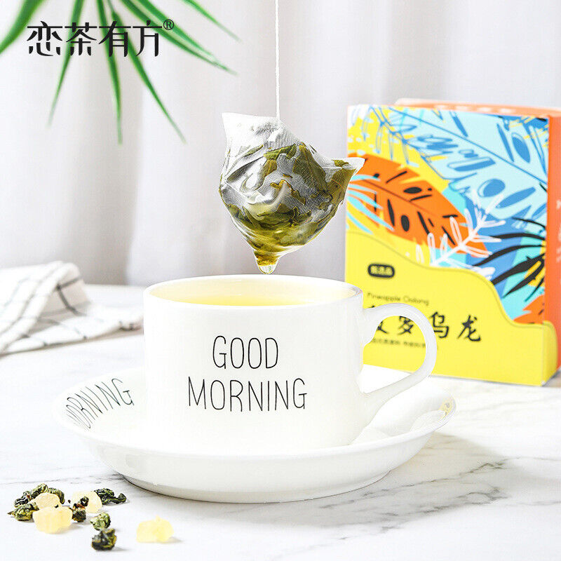 HelloYoung 30g Box packed triangular tea bag white peach oolong tea flower fruit tea bag