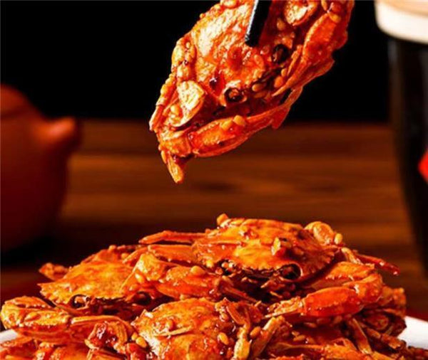 Small Crab Snacks Ready-to-eat Crispy Sweet and Spicy Sea Crabs 55g/bag