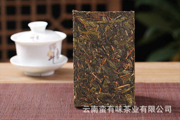 HelloYoung 250g Yunnan Pu'er Tea Xigui Golden Leaf Raw Brick Raw Tea Pu'er Tea Brick Tea