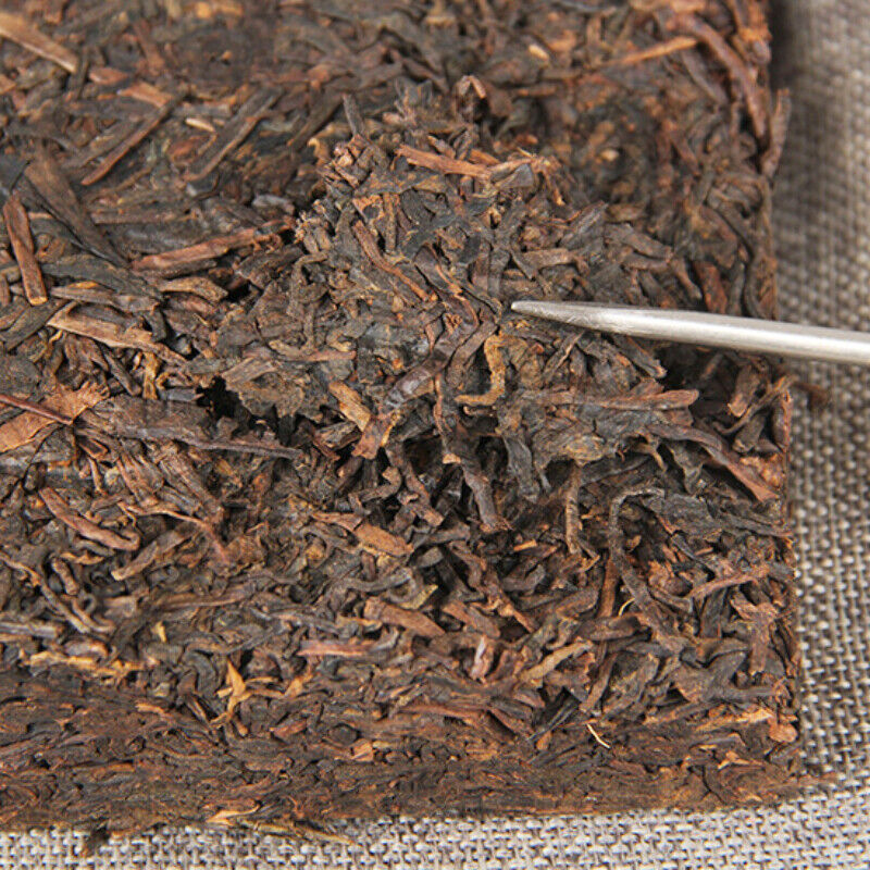 HelloYoung 1000g Pu'er Ripe Tea Brick Yunnan Ancient Tree Pu'er Tea Organic Old Terrier Tea