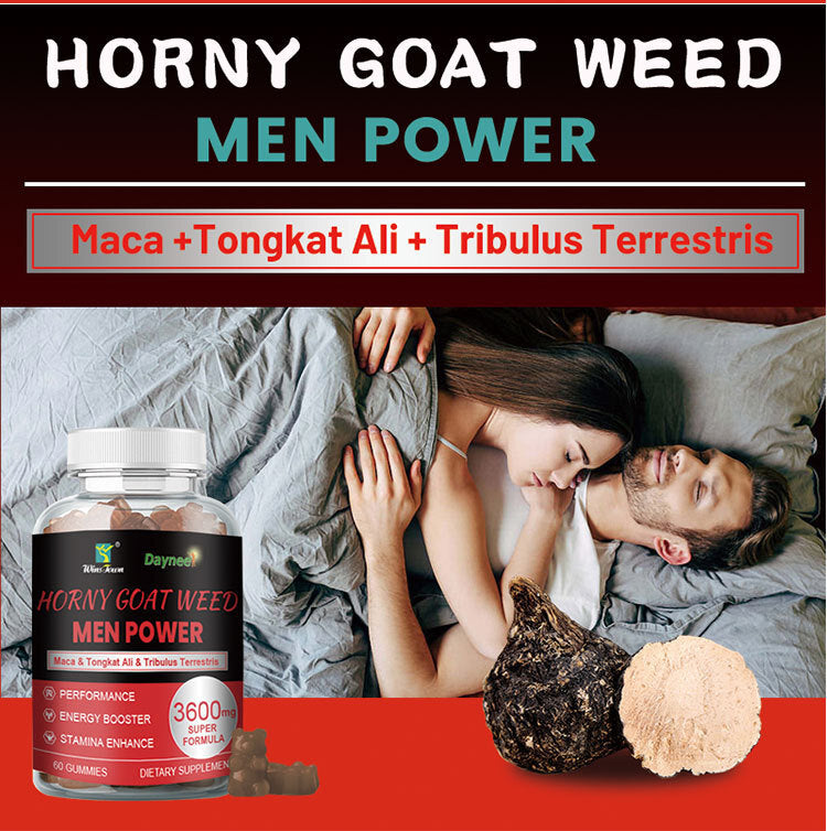 Horny Goat Weed Men Power Gummies MACA Health Gummies