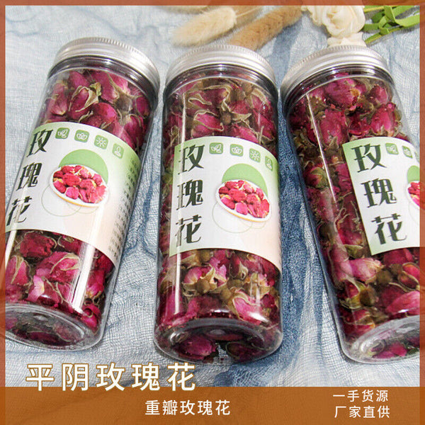 HelloYoung Rose tea Pingyin heavy petal rose canned flower tea bottle combination 17.6oz
