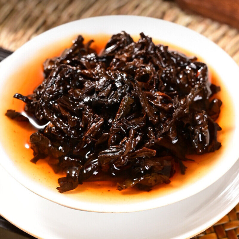 HelloYoung TeaBig Tree Golden Bud Black Tea Natural 357g Yunnan Old Pu-Erh Cooked Tea Cake