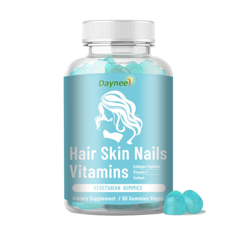 Hair Skin Nails Vitamins Gummies Glucose Syrup 60 Vegetarian Capsules Main image