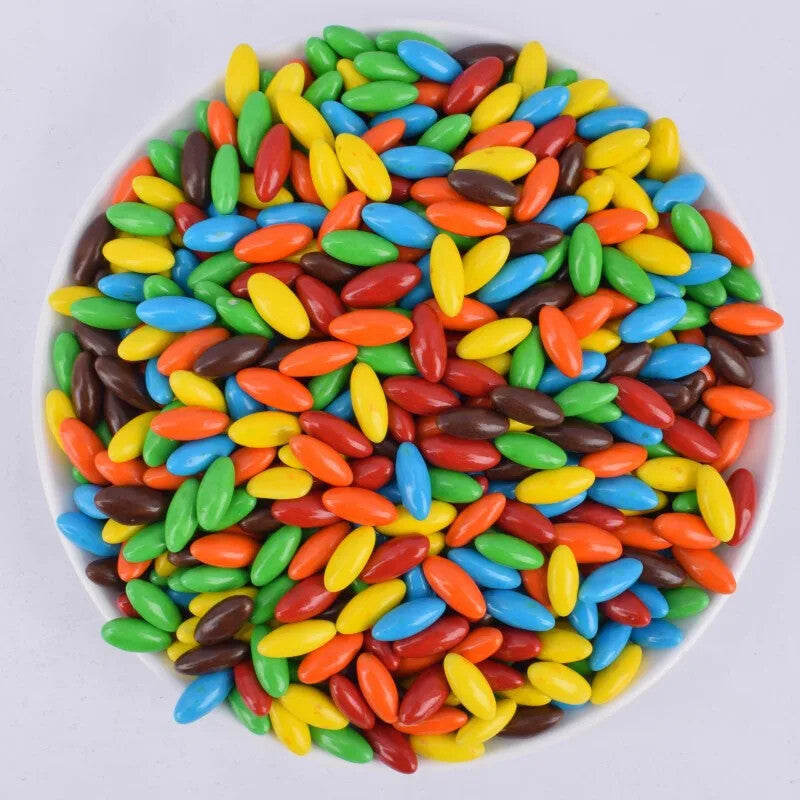 Olive Shaped Chocolate Beans Chocolate Colored Chocolate Candies Main image