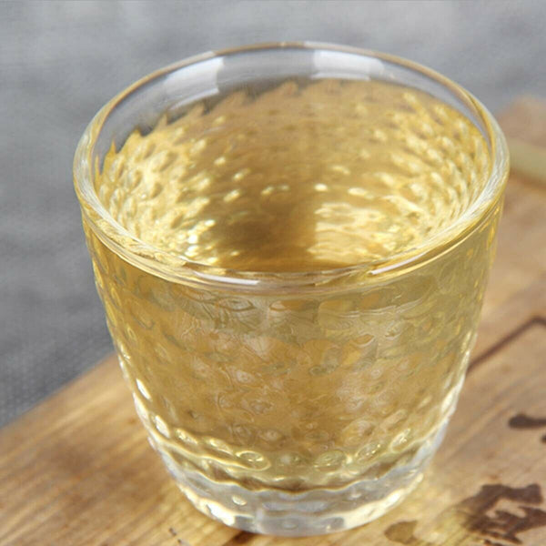 HelloYoung Puerh Raw Tea Brick 500g Golden Leaf Bingdao Ancient Tree Candy Sweet Tea Yunnan