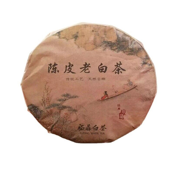HelloYoung 350g fuding alpine old white tea cake aged white tea tightly pressed shoumei tea