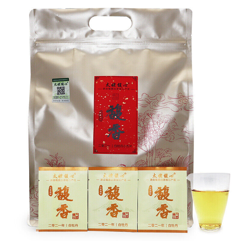 HelloYoung 500g Fuding white tea white peony small square cookie tea flower fragrance Main image