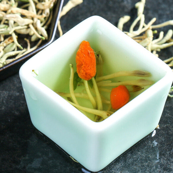 HelloYoung 40g Natural Honeysuckle Herbal Tea Jinyinhua Chinese Ecology Organic Flower Tea