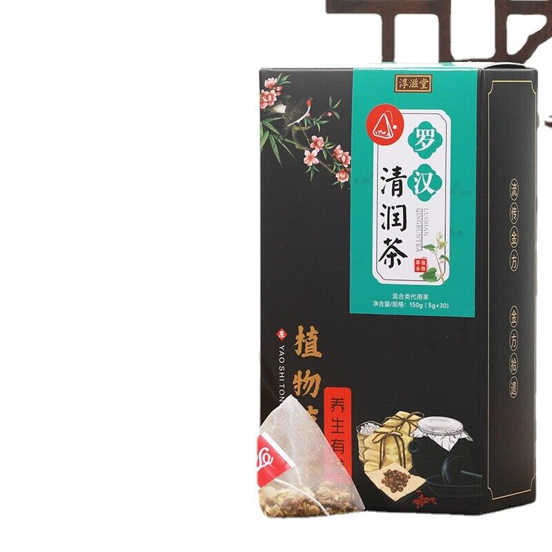 HelloYoung 150G Luo Han Qing Run tea licorice geranium jujube health Qing Run Luo Han