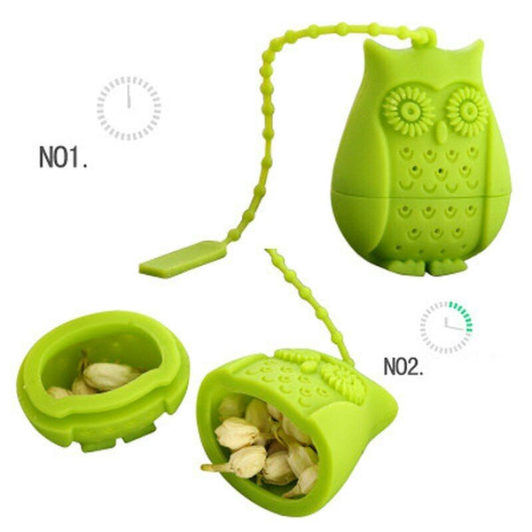 Silicone Filter Infuser Owl  Tea Loose Tea Strainer Diffuser Coffee Tea Teaspoon