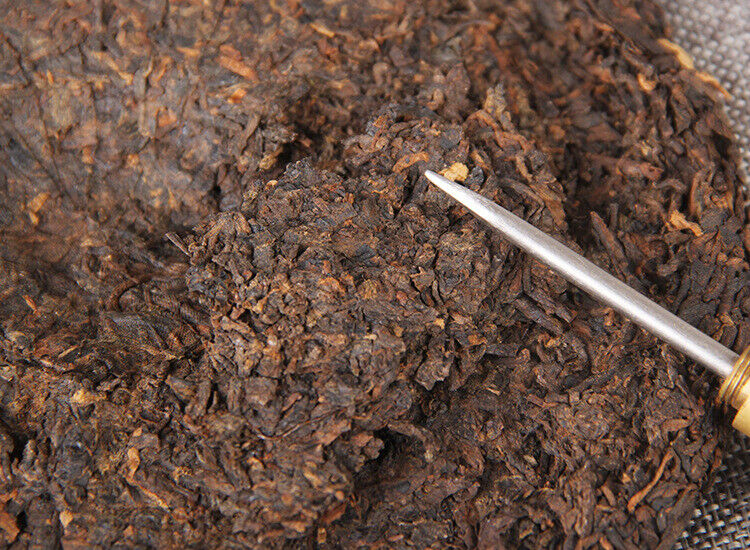 HelloYoung Yunnan Pu'er Ripe Tea Cake 普洱黑茶 传世佳茗 经典普洱熟茶饼357g 勐海古树纯料