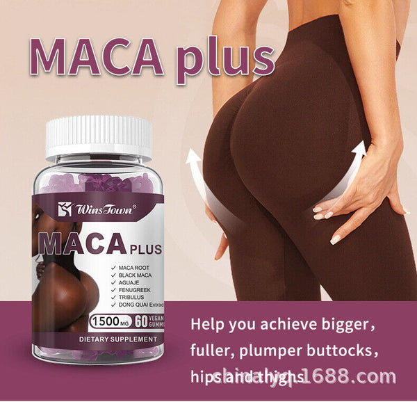 Maca Plus Gummy HIP BUTT ENLARGEMENT 100% Pure Natural Big Butt Gummies