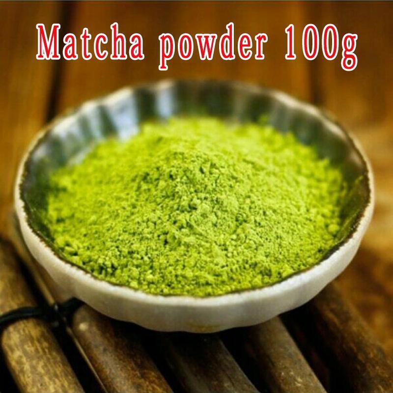 HelloYoung New Matcha Powder Portable 100% Pure Green Tea Matcha Powder Tea Bags 100g