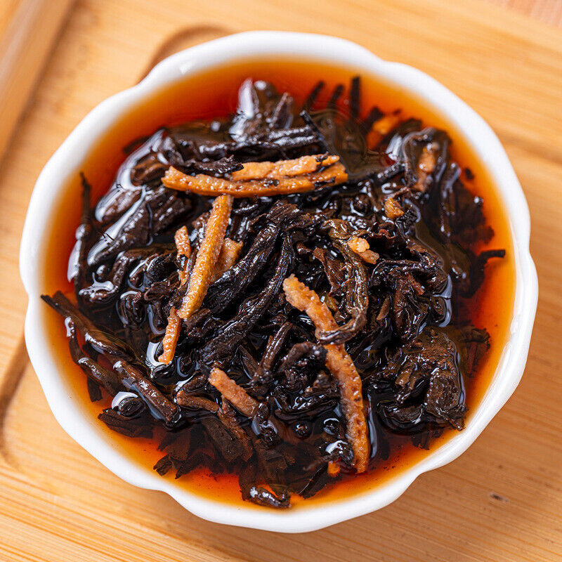 Premium Pu-erh Tea with Dried Tangerine Peel Golden Silk Aged Tea