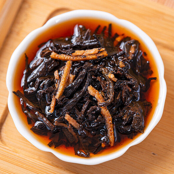 Premium Pu-erh Tea with Dried Tangerine Peel Golden Silk Aged Tea