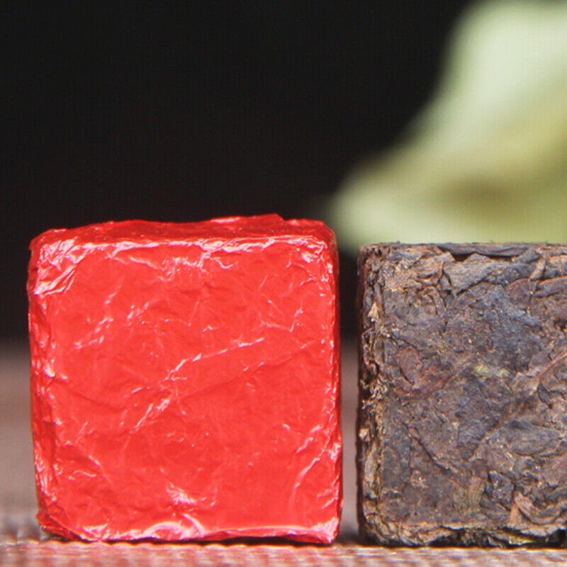 HelloYoung Square Brick Cooked Tea Black Tea Top-Grade Small Golden Brick Pu'er Tea 500g