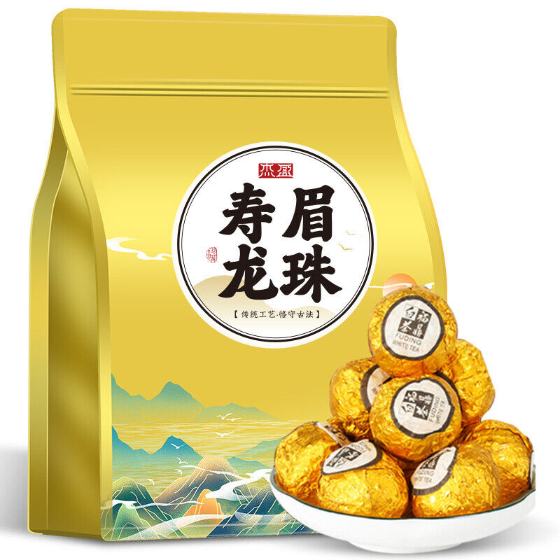 Fuding White Tea Shou Mei Long Zhu Tea Shou Mei Old White Tea Dragon Pearl 250g Main image