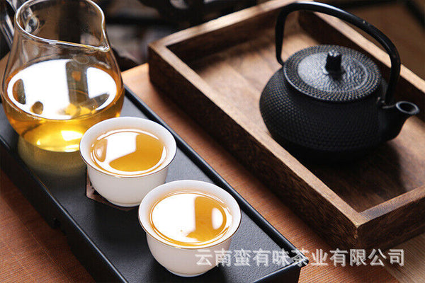 Yunnan Pu'er Tea Icelandic Golden Leaf Raw Brick Raw Tea Pu'er Brick Tea 250g