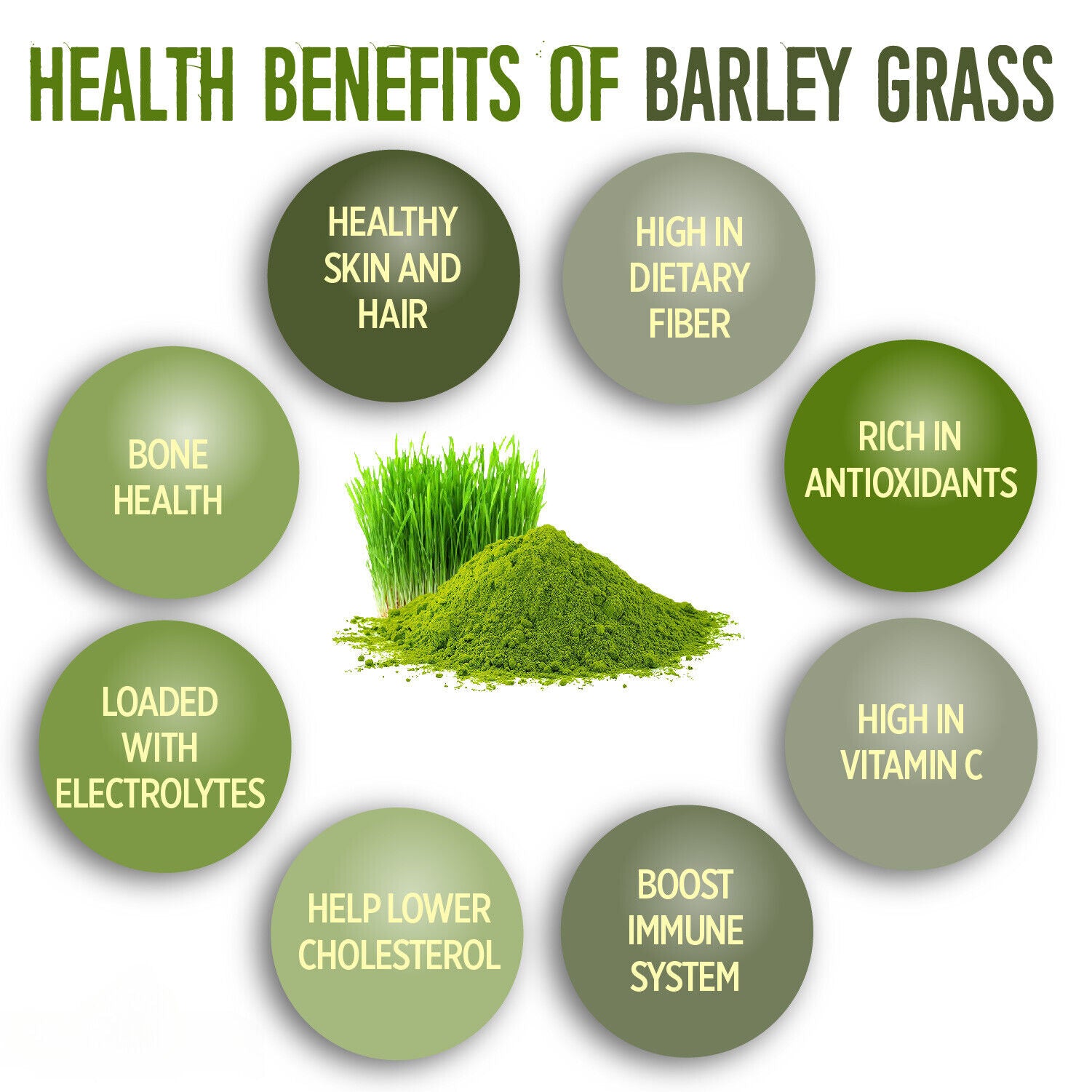 Pure Young Barley Grass powder | Detox Diet Weight loss | supergreen superfood Main image