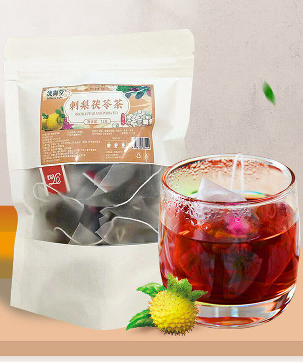Prickly Pear, Mulberry, Rose & Poria Tea: Black Goji Berry Blend