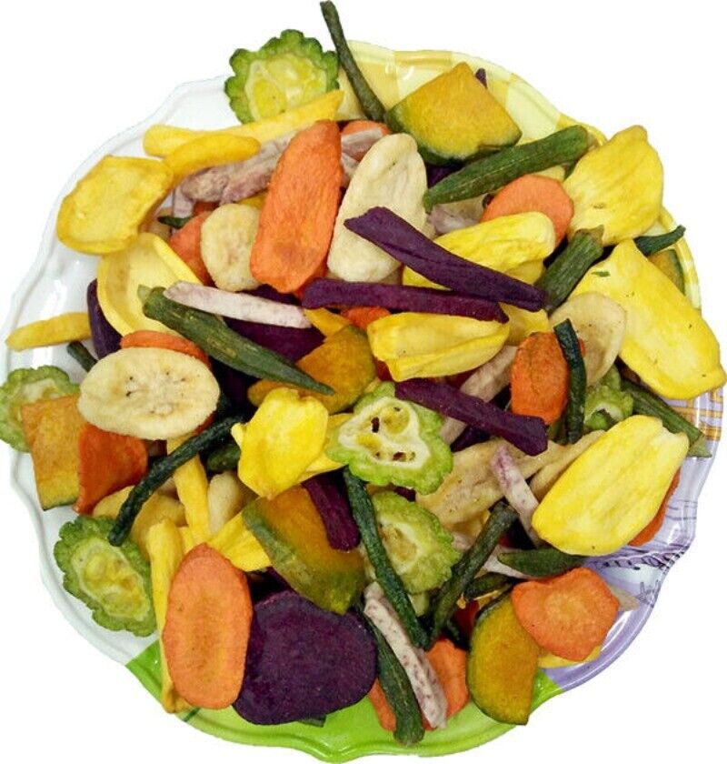 Dried Red Radish Mix Vegetable and Fruit Snacks Carrots Chips 500g/1.1LB