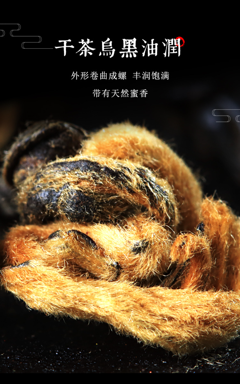 HelloYoung 500g Yunnan Ancient Black Tea Golden Silk Golden Snail Fengqing Dian Hong Tea