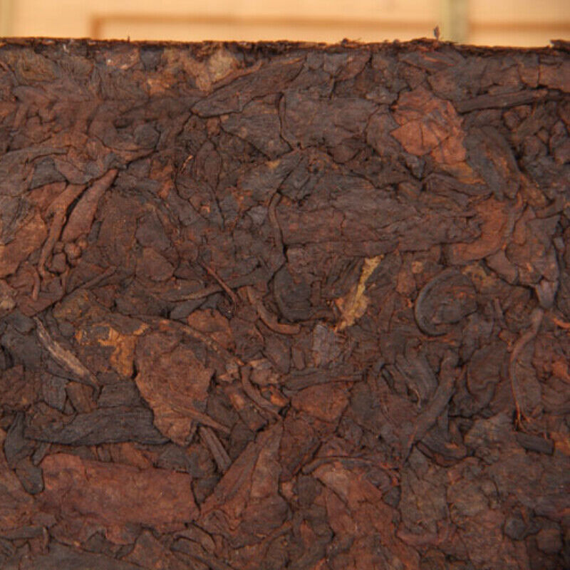 HelloYoung Brick Chinese Ancient Tree Big Leaf Pu-erh Tea 1000g Bamboo Shell Old Pu'er Tea