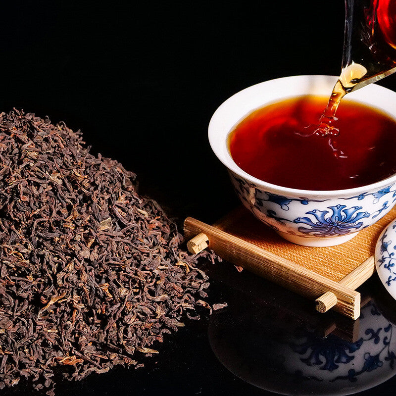 500G Pu'er Loose Tea High Quality Ripe Tea Yongming Tea Factory Aged Ripe Tea Main image