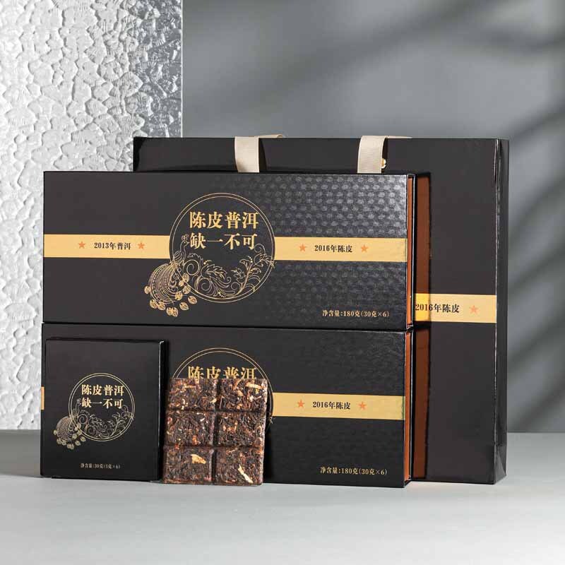 Chenpi Puerh Tea 2013 Puerh Ripe Tea 2016 Xinhui Chenpi Small Square Tea Main image