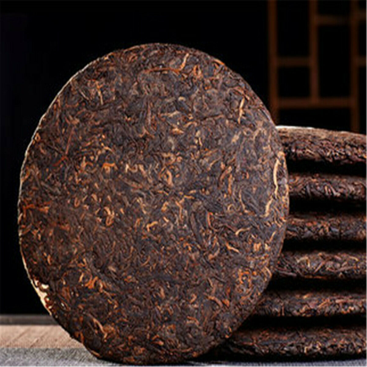 HelloYoung Aged Pu'er Tea Shen Ripe Black Tea Cake Yunnan Menghai Royal Qi Zi Bing Cha 357g